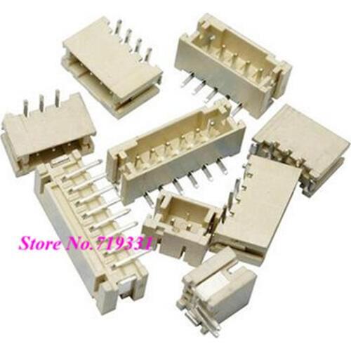 100pcs PH 2.0mm Vertical Male Connector Wafer SMD Socket PH Pitch Pin Header Heat Resistance 2p 3p 4pin 6p 14p