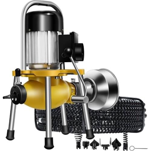 1500W Electric Pipe Dredging Machine Sewer Dredger Toilet Floor Drain Dredging Cleaning Machine Home Profession