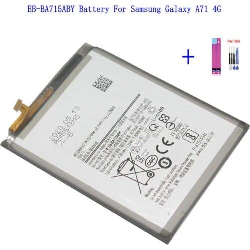 1x 4500mAh EB-BA715ABY Replacement Battery For Samsung Galaxy A71 4G SM-A7160 A7160 + Repair Tools kit