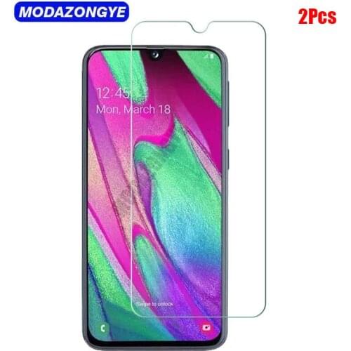 2Pcs Tempered Glass For Samsung Galaxy A40 Screen Protector Samsung Galaxy A40 A 40 A405 A405F SM-A405F Glass Protective Film
