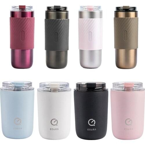 520/280ML Thermos Flask Coffee Mug Straw Cup Stainless Steel Car Travel Thermos Mug Straw Cup Party Gifts mug tazas Dropship