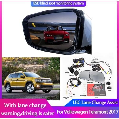 Car Blind Spot Mirror Radar Detection System for Volkswagen Teramont 2017 BSA BSM BSD Monitor Lane Assist Parking Radar Warning