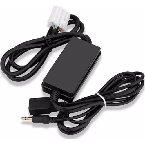 Car Adapter Auto Audio MP3 Player Interface USB AUX Cable MP3/WMA Decoder Audio 3.5mm Virtual CD Changer for Mazda CX 3 6