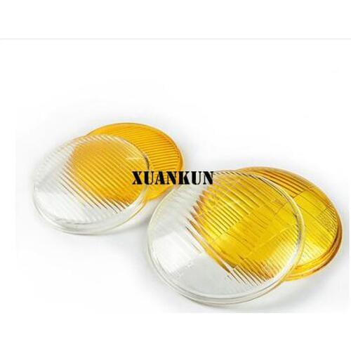 CG125 GN125 Motorcycle Retro Retro Headlight Glass Metal Headlight Special Yellow White