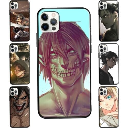 Eren Jaeger Attack On Titan For iPhone 12 Pro Max 12 mini Case For iPhone 11 Pro XS Max 7 8 Plus SE 2020 X XR Cover