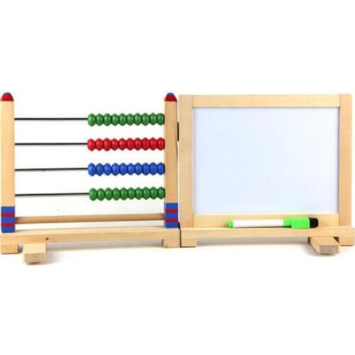 Wooden Math Toys For Children Montessori Materials Baby Kid Abacus Number Arithmetic Abacus Counting EarlyLearning Education Toy