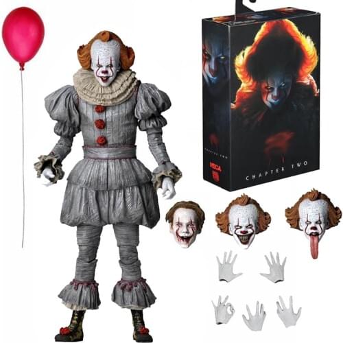 NECA Pennywise Action Figure Chapter Two Ultimate Model Toy Horror Gift for Halloween