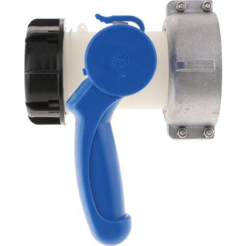 IBC Hose Water Tank Camlock Adapter Ball Valve 75mm to 55mm Thread for 1000 Liter Tons of Barrels Acid Alkali Resistant Value