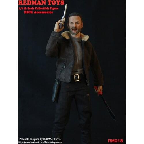 1/6 Scale Collectible Figures Andrew Lincoln Walking Dead Angry Sheriff RICK Grimes 2" Action Figure Doll Plastic Model Toys