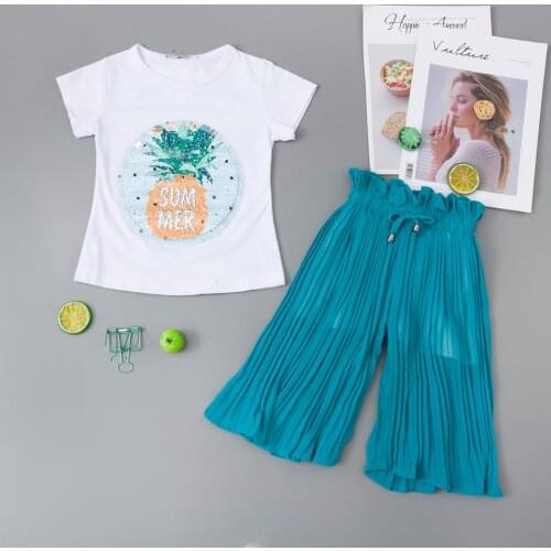 Toddler Girls Clothes Sets Summer Unicorn T-shirt+Pants 2pcs Suits Outfit Girl Tracksuit Set Children Clothing 2-10 Years Old