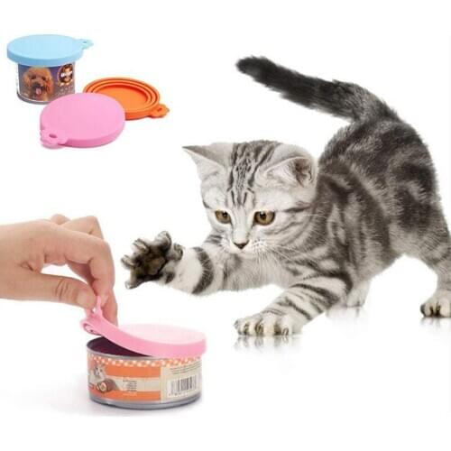 Reusable Silicone Canned Lid Sealed Fresh Cover Pet Food Can Storage Top Cap