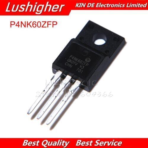 10pcs STP4NK60ZFP TO-220 P4NK60ZFP TO220 4N60 Mosfet Transistor