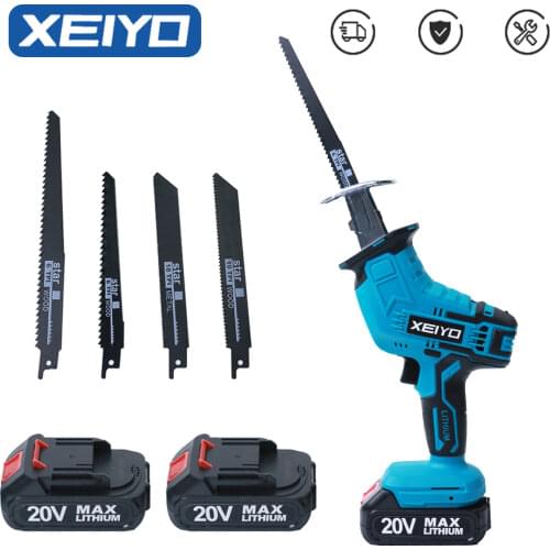 XEIYO Cordless Electric Saber Saw Reciprocating Blade Saw for Makita 18V Battery Rechargeable Mini Wood Cutter Sierra Sable Tool