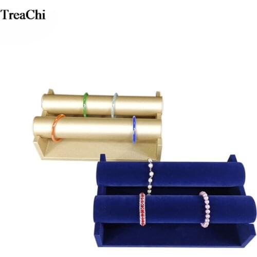 Jewelry Display Stand Bracelet Holder Watch Necklace Safekeep Shelf Showcase Organizer Chain Storage Rack Bracelet