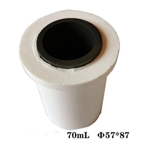 70ml Crucible for ZVS Induction Heater Melt 1000g Gold