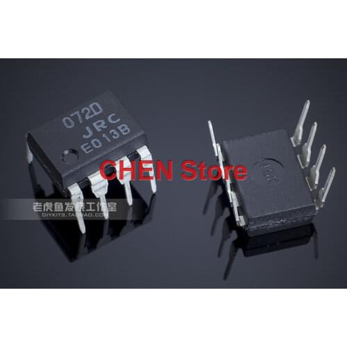 10pcs Japan JRC NJM072D DIP-8 JFET Input Audio Two-operational Amplifier Computing Amplifier 072D Integrated Chip JRC072D
