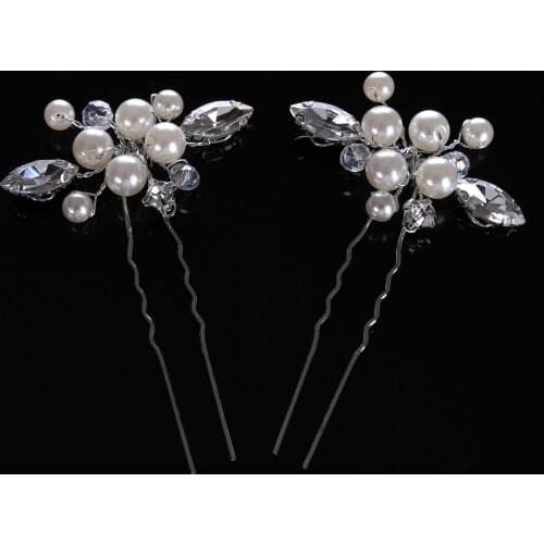Bride Headdress Pearl Hairpin Wedding Bridal Jewelry Accessories Photo Studio With Makeup Accessories Headbands for Women