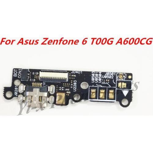 1PCS For Asus ZenFone 6 A600CG Charger Dock USB Charging Port Plug Flex Cable With Mic Microphone Module Board