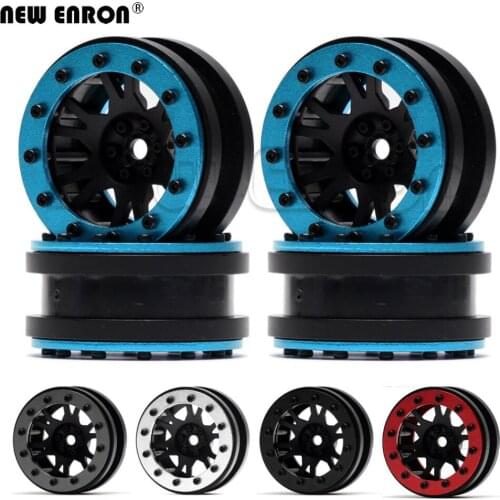 1.9" 4Pcs Plastic Internal BeadLock Wheel Rims Hub For 1/10 RC Rock Crawler Car Axial SCX10 II Tamiya CC01 TRX4 Jimny MST TF2