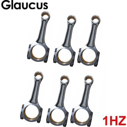 6pcs 1HZ engine connecting rod for Toyota Land Cruiser Coaster bus 4.2 d TD 4.2L 4164CC 1990- 13201-17010 1320117010