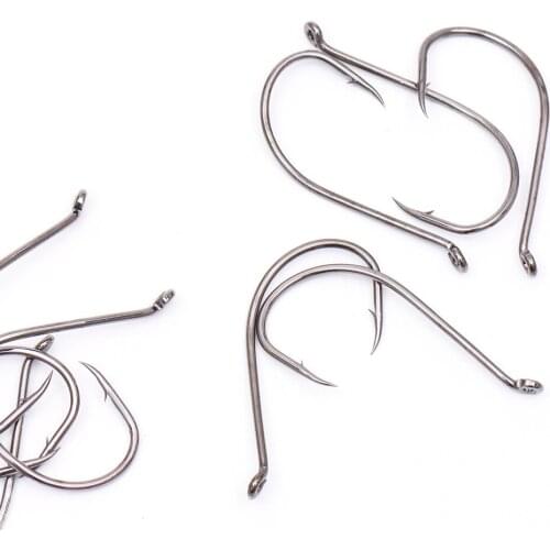 10pcs Big Octopus Fishing Hooks 8/0# High Carbon Steel Long Shank Saltwater Barbed Fishhook Sea Ocean Fish Jig Hook Saltwater