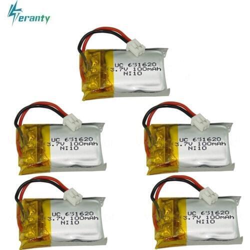 100mah / 120mah 3.7v 20c For Cheerson CX10 CX-10 CX-10A RC Helicopter/RC quadcopter 3.7 V 100 mah Li-po battery 651620 5pcs/lot