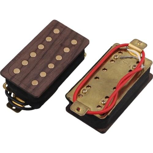 2 Pieces Rosewood Electric Guitar Humbucker Double Coil Pickups