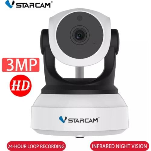 21 New Vstarcam C24S Remote Monitor IP Camera Wifi Human Auto Tracking IR Night Vision 3MP HD Video Network CCTV Security Camera