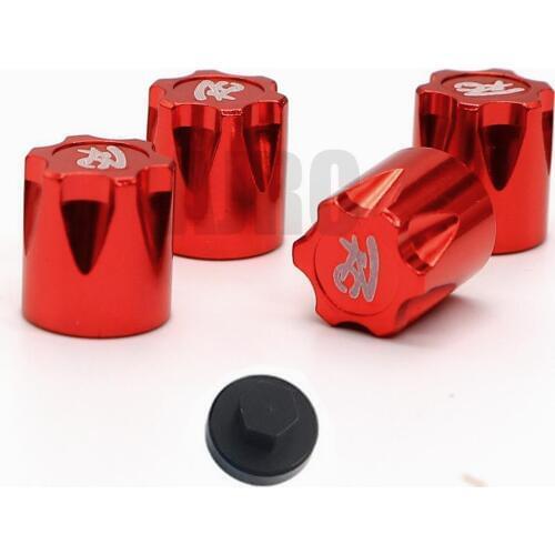4PCS CNC Aluminum Alloy M4 Nut Wheel Rim Hat Cap For 1/10 RC Crawler TRX4 TRX6 SLASH D90 D110 SCX10 RC Drift Tamiya Yokomo HSP