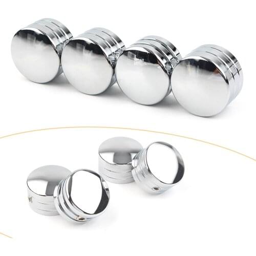 4pcs Chrome CNC Spark Plug Head Bolt Cap Cover Plug for Harley Twin Cam /Sportster 1999-2017& Big Twin 1340 Evo Models 1985-1999