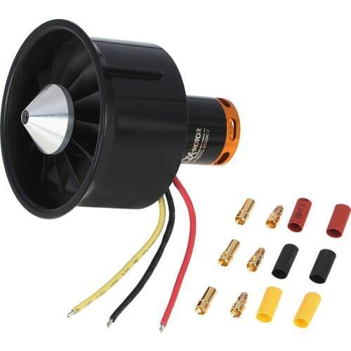 64mm EDF Set 2822 3500KV Motor with 12 Blades Ducted Fan for RC Airplane