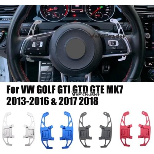 Pair Car Steering Wheel Paddle Shift Extend Shifter Aluminum For VW GOLF GTI R GTD GTE MK7 7 For POLO GTI Scirocco 2014-2019