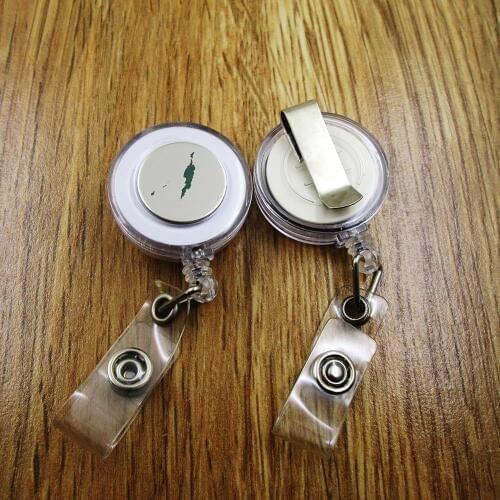 Anguilla ID Badge Reel for Docter Nurse Teacher Student retractable recoil id badge holder work fun