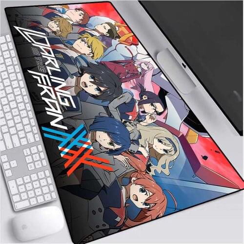 Anime Dear Franxx Mouse Pad XXL Darling In The Franxx Gaming Mousepad Laptop Waterproof Keyboard Desk Mat Pink Mousepad gift