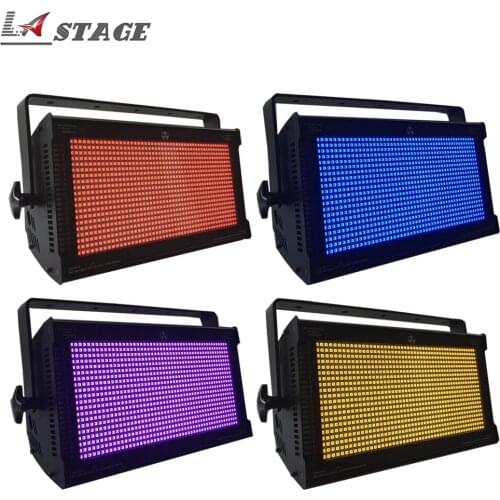 Free Shipping 4pcs/lot Club/DJ/Disco/Bar Lighting Super Brightness DMX512 1000W LED Strobe RGB Color Mixing Blinder Effect