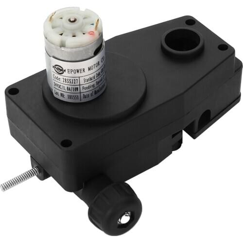 Black Mig Welder Wire Feed Motor DC 24V 10W Mig Wire Motor Mig Wire Feeder 120x47mm