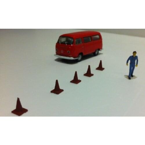 30pcs / lot 1/87 scale Model roadblocks diy architectural material sand table model materials Free Shipping