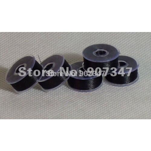L sided prewound bobbins for brother and babylock embroidery machine, black color 1gross