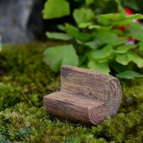 1Pcs 1.5x2cm Resin Mini Fairy Gardens Chair Bench Model Doll House Decor Wedding Party DIY Decoration