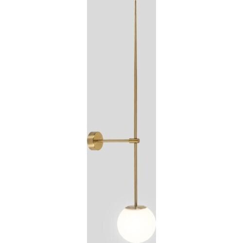 Minimalist Nordic Postmodern Line Wall Lamp Glass Ball Led Wall Sconce Light Fixtures Bathroom Bedside Mirror Lights Loft Decor