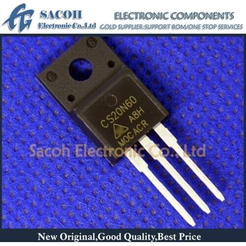 Free Shipping 10Pcs CS20N60 CS20N60F CS20N65 CS20N65F TO-220/TO-220F 20A 600V Power MOSFET Transistor