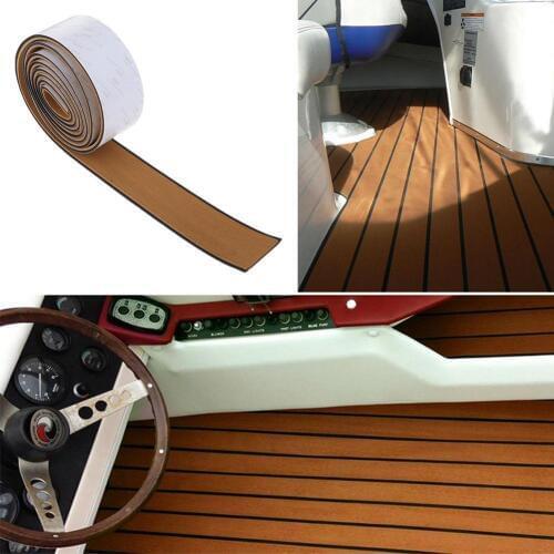 EVA Teak Sheet Car Marine Boat Flooring Non-slip Mat Anti Boat Inflatable Self-Adhesive Skid Pad Yacht Decking Z7U5