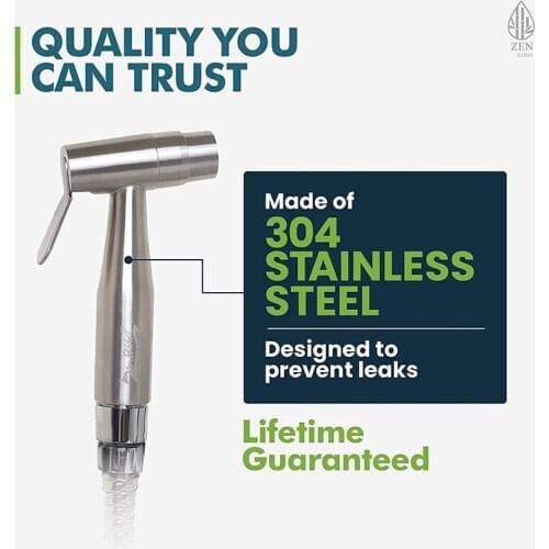 Faucet Shoer Attachment, Faucet Shower Head Spray Rinser Set with 1.5m Hose Stainless Steel Bathroom Toilet Hand Held Sprayer