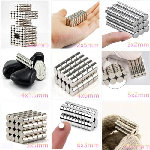 50/100/500Pcs Small Round Magnet 4x1.5 4x2 4x3 4x4mm Super Strong Powerful Neodymium Magnet N35 Rare Earth Imanes De Neodimio