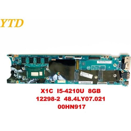 Original for Lenovo X1C laptop motherboard X1C I5-4210U 8GB 12298-2 48.4LY07.021 00HN917 tested good free shipping