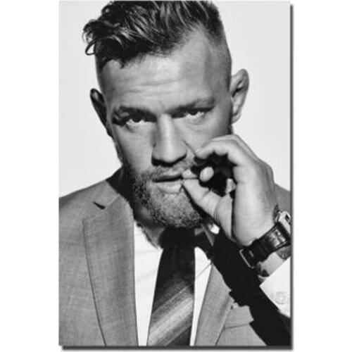 Hd printed Conor McGregor MMA Silk Posters Wallpaper Wall Art Prints Painting inch Decoration Pictures Living Room Decor frame
