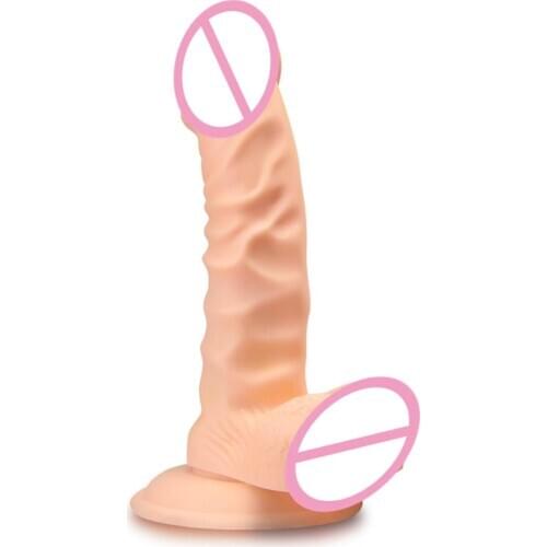 Realistic Dildo Waterproof Flexible penis Textured Cock Shaft Stronger Suction Cup Lady female masturbation Sex toy for women