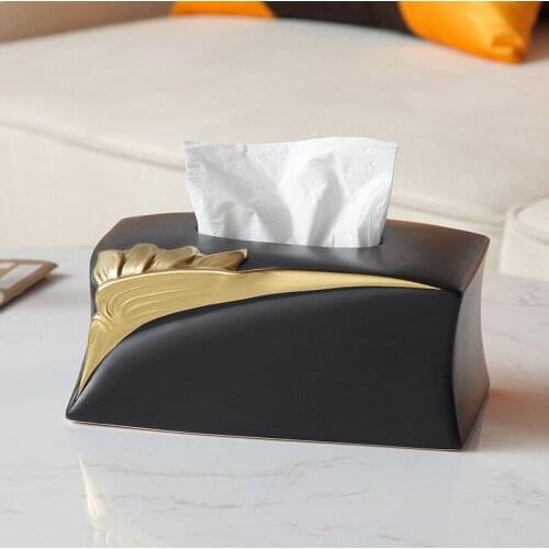 Luxury Creative Tissue Box Home Modern Desktop European Storage Tissue Box Interior Napkins Boite Mouchoir Home Decoration