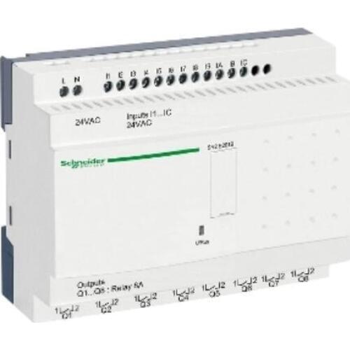 SR2E201B compact smart relay Zelio Logic - 20 I O - 24 V AC - clock - no display