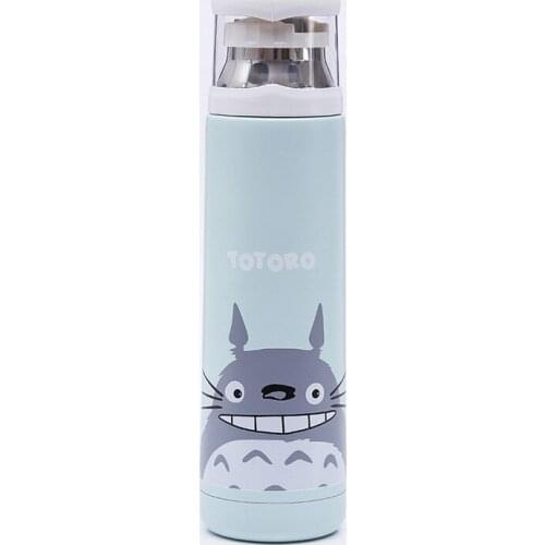 350/500ML Cute Totoro Cat Beautiful Girl Stainless Steel Thermos Cup with Cover Kids Winter Creative Water Bottle Vacuum Flask